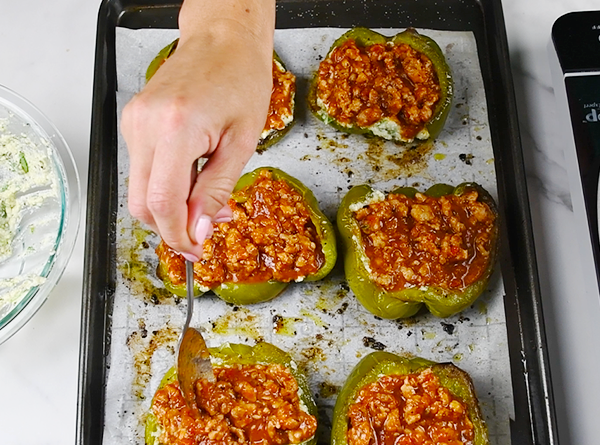 Lasagna Stuffed Peppers - Step 7